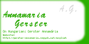 annamaria gerster business card